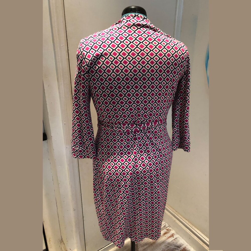 Diane von Furstenberg Jeanne Wrap Dress Vintage Print - Picture 10 of 10
